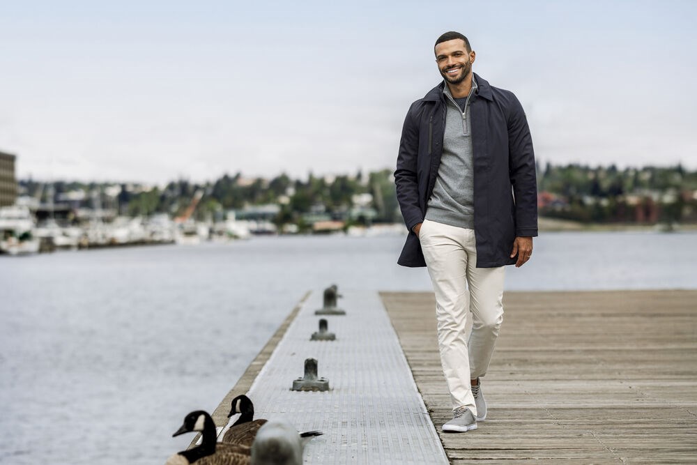 Cutter & Buck - Oakville Half Zip Sweater Heren Nougat Mélange M