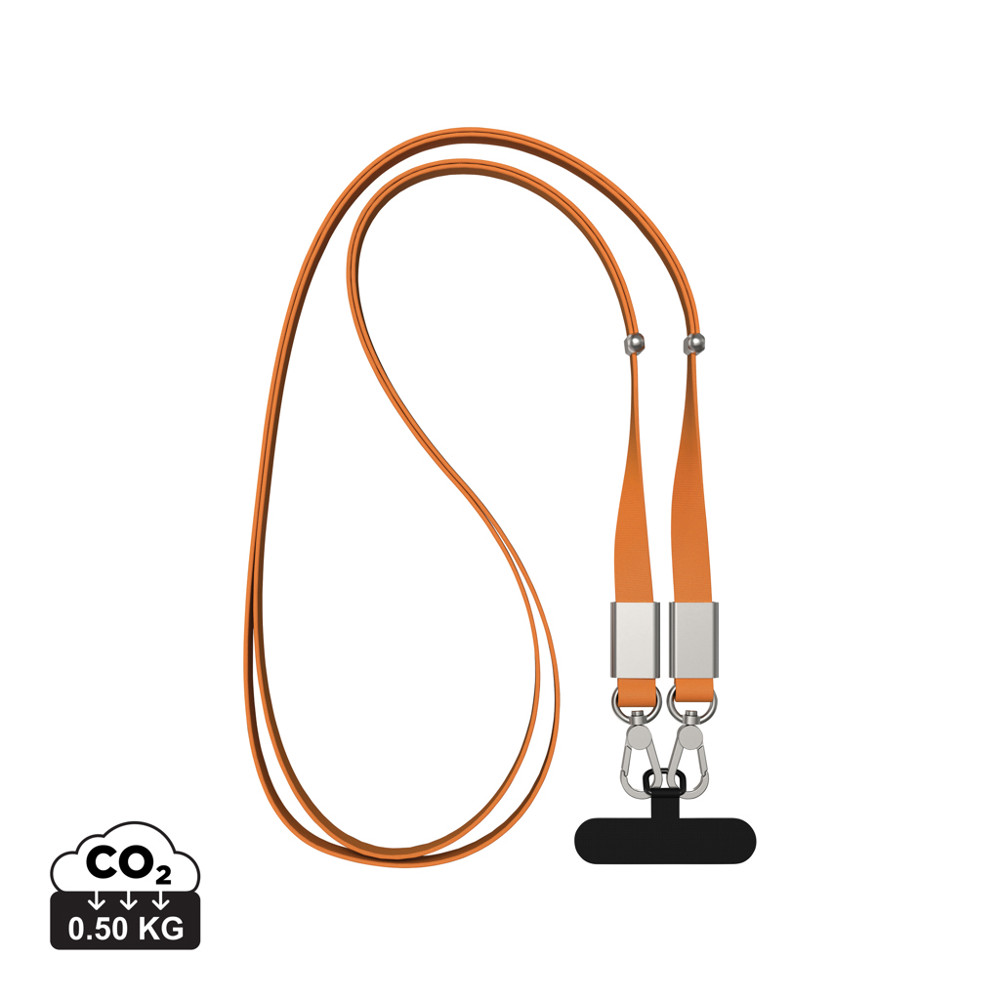 Nivo RCS recycled PET Crossbody lanyard